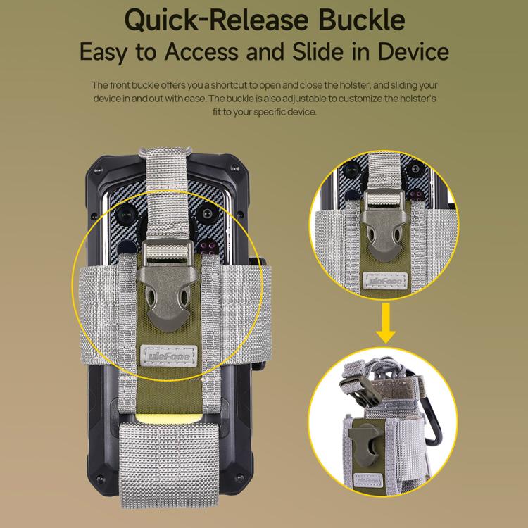Ulefone Armor Holster Multi-Purpose Phone Pouch Waist Bag(Grey) - free shipping - PMC Jewellery - Order now!
