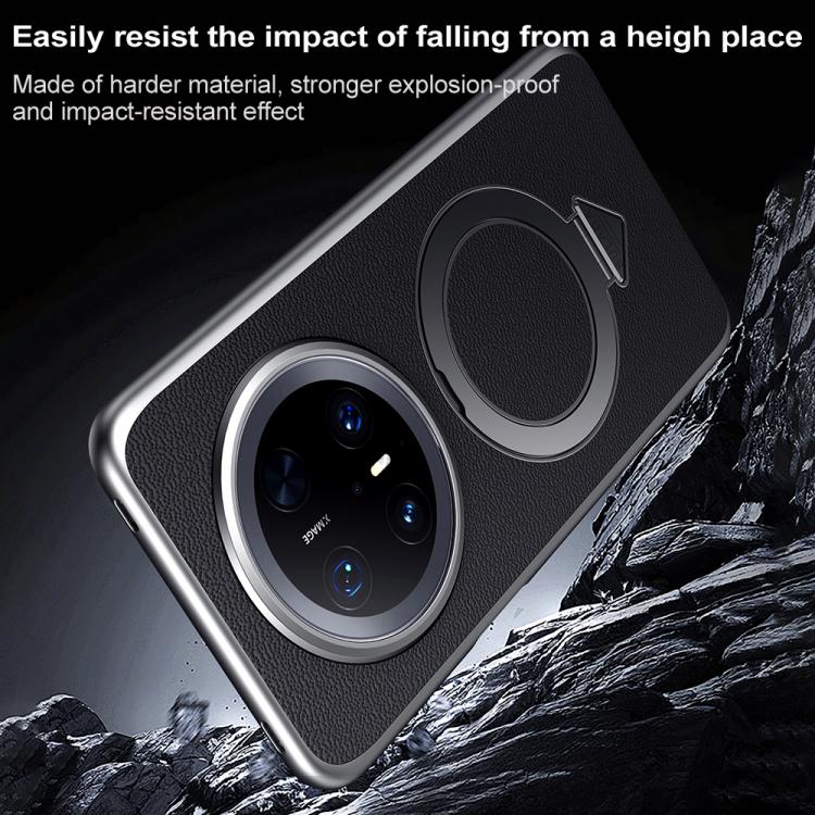 For Huawei Mate 70 Pro / Mate 70 Pro+ SULADA Top Grain Leather MagSafe Magnetic Holder Phone Case(Red) - Huawei Cases by SULADA | Online Shopping South Africa | PMC TechLife | Buy Now Pay Later Mobicred