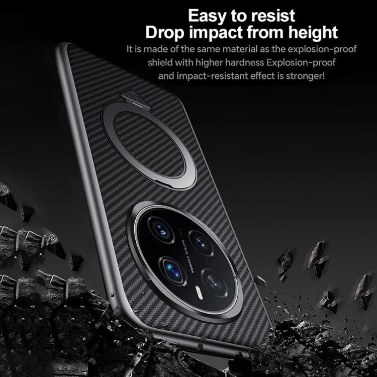 For Honor Magic7 Pro SULADA Kevlar Texture MagSafe Magnetic Holder Phone Case(Black) - Honor Cases by SULADA | Online Shopping South Africa | PMC TechLife | Buy Now Pay Later Mobicred