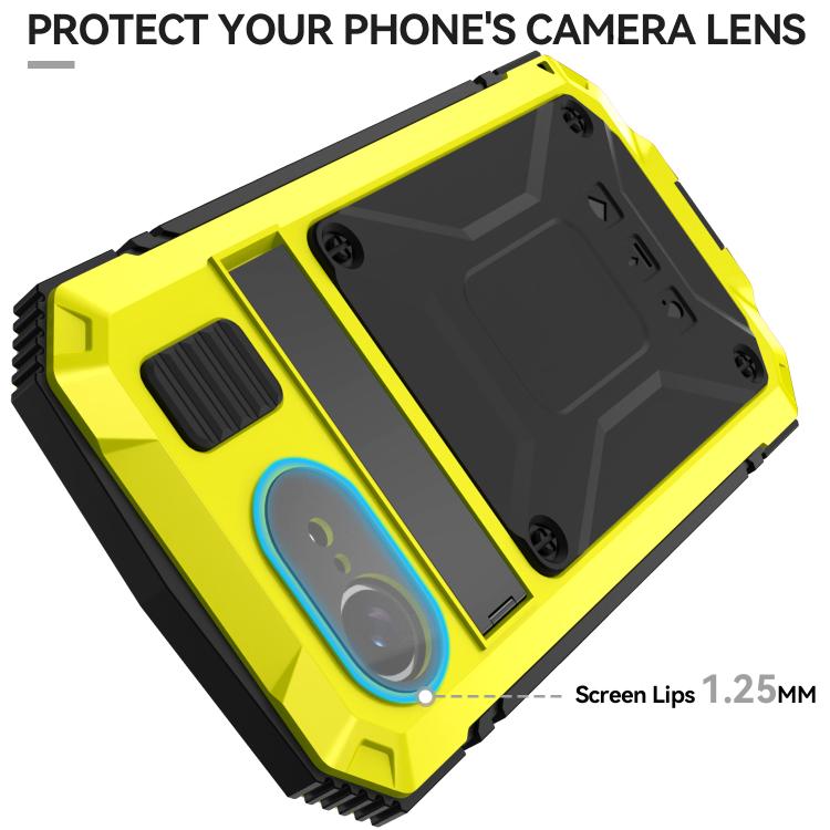 For iPhone 16e IP68 Water-resistant Dustproof Shockproof Phone Case(Yellow)