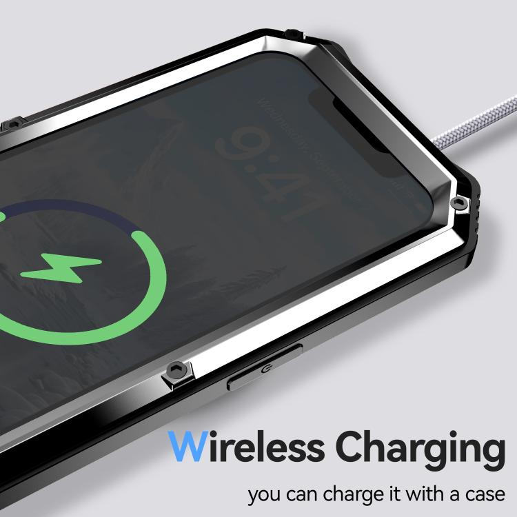 For iPhone 16e IP68 Waterproof Dustproof Shockproof Holder Phone Case(Silver) - free shipping - PMC TechLife - Order now!