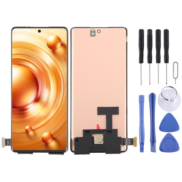 For vivo X80 V2183A V2144 OLED LCD Screen with Digitizer Full Assembly with Fingerprint Identification