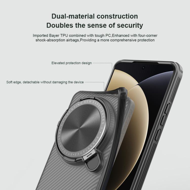 For Xiaomi 15 Ultra NILLKIN CamShield Prop Translucent PC Phone Case(Black) - free shipping - PMC Jewellery - Order now!
