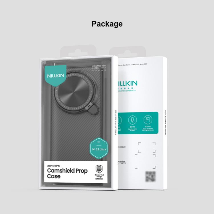 For Xiaomi 15 Ultra NILLKIN CamShield Prop Translucent PC Phone Case(Black) - free shipping - PMC Jewellery - Order now!