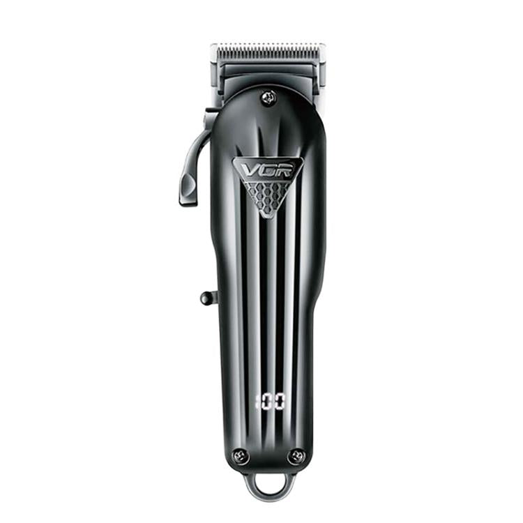 VGR VGR-282 4-gear Fine-tuning Digital Display USB Electric Hair Clipper(Black)