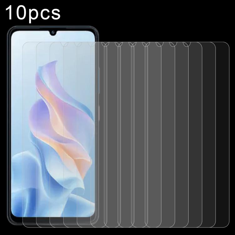 For ZTE Blade A76 4G 10pcs 0.26mm 9H 2.5D Tempered Glass Film