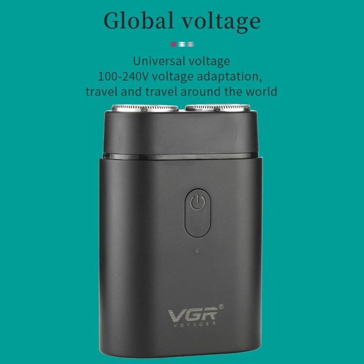 VGR V-341 Rotating 2 Cuttter Head Portable Electric Shaver(Black) - free shipping - PMC TechLife - Order now!