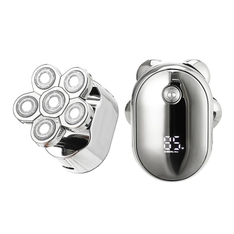 VGR V-395 Six Cuttter Heads IPX6 Electric Shaver(Silver)