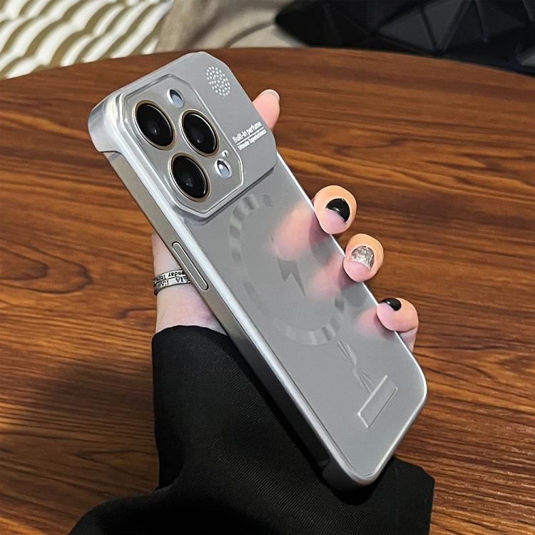 For iPhone 15 Plus Frameless Aromatherapy MagSafe Magnetic PC Phone Case(Gold) - iPhone 15 Plus Cases by PMC Jewellery | Online Shopping South Africa | PMC Jewellery | Buy Now Pay Later Mobicred