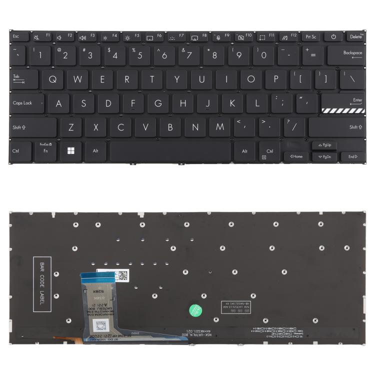 US Version Backlit Laptop Keyboard for Asus VivoBook 14 Pro X1402 M1402 D1402 F1402 X1403Z X1402Z(Black)