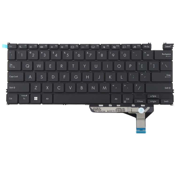 US Version Backlit Laptop Keyboard for Asus Zenbook 14 OLED UX3402 UX3402Z UX3402ZA UX3402VA UM5302T UM3402 NSK-UA74LN(Black)