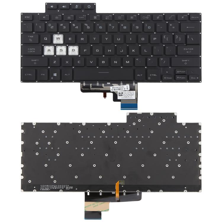 US Version Backlit Laptop Keyboard for Asus TUF Air Air FX516 FX516P FX516PR FX516PM FA516(Black)