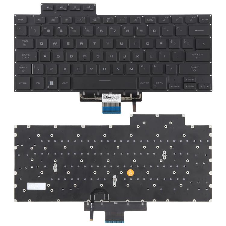US Version Backlit Laptop Keyboard for Asus Zephyrus ROG 16 G16 GA503 15 GU603 GU603H(Black)