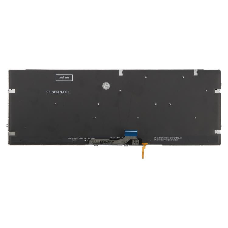 US Version Backlit Laptop Keyboard for Asus UX431 X431 V431 K431 S431 X431FAC UX431U UX431F U4500F(Silver)