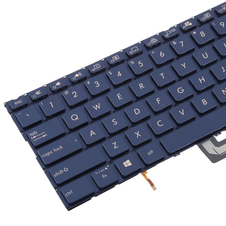 US Version Backlit Laptop Keyboard for Asus ZenBook 14 UX434 UX434F UX434FA UX434FL UX434FLC(Blue) - Replacement Keyboards by PMc TechLife | Online Shopping South Africa | PMc TechLife | Buy Now Pay Later Mobicred