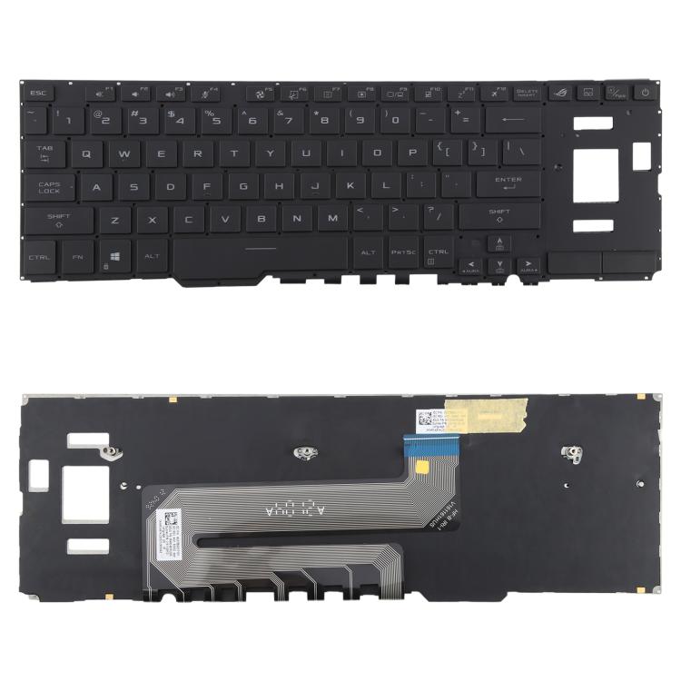 US Version Backlit Laptop Keyboard for Asus ROG Zephyrus Duo 15 inch GX550L GX550 GX550LXS GX550LWS GX551 GX551Q(Black)