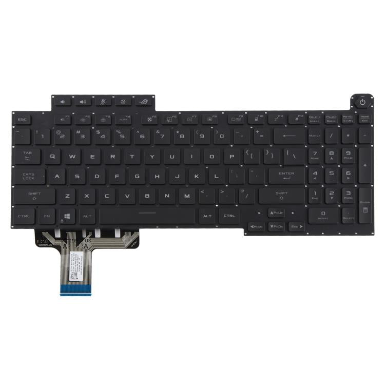US Version RGB Backlit Laptop Keyboard for Asus ROG Stirx G17 G713 G713Q G713QE G713QY G713QR G713RX G713RS G713RC G713IR G713IH(Black)