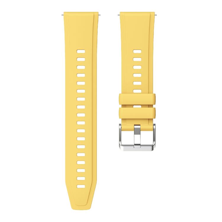 Kalebol 22mm Universal Silicone Watch Strap(Yellow)