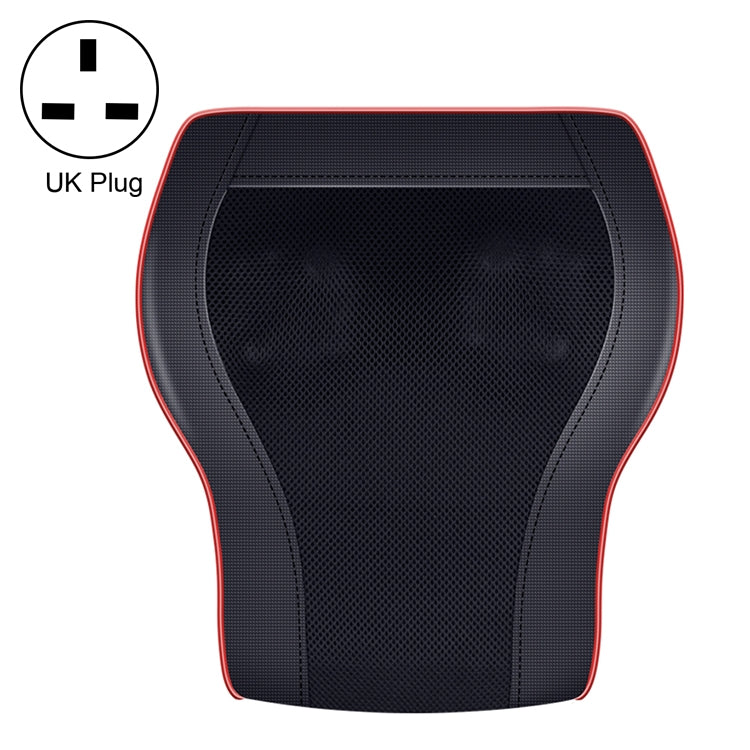 Multifunctional Mini Massage Pillow Neck and Shoulder Cervical Massager, Plug Type:UK Plug(Black)