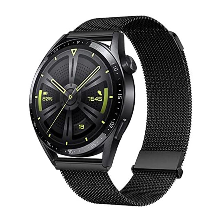 Kalebol 20mm Universal Loop Double Magnetic Buckle Milanese Strap(Black) - free shipping - PMC Jewellery - Order now!