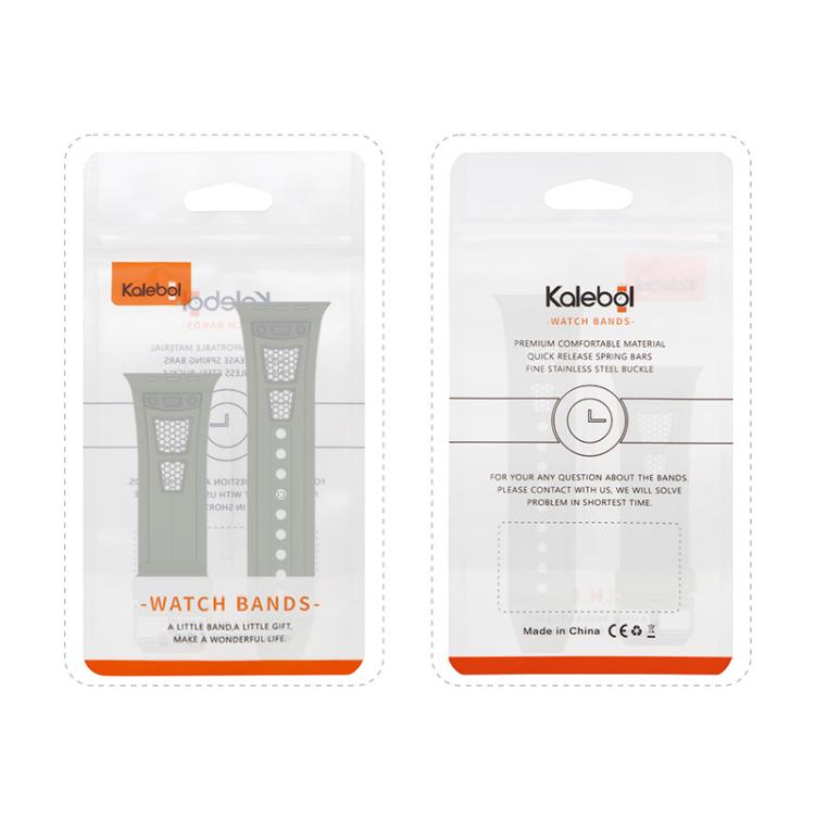 For Apple Watch 46mm / 49mm / 45mm / 44mm Kalebol Honeycomb TPU Titanium Mesh Strap(Black Titanium Net) - free shipping - PMC TechLife - Order now!