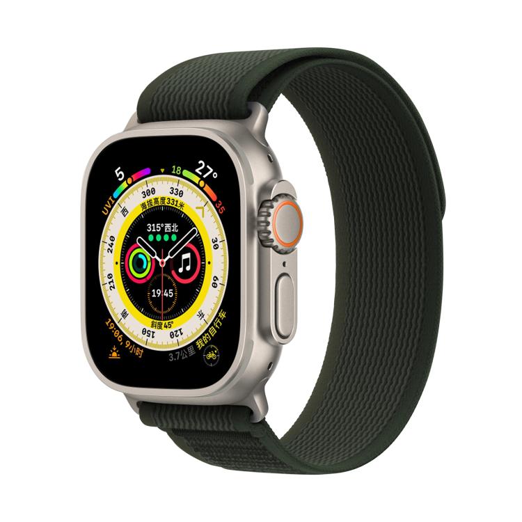 For Apple Watch 42mm / 41mm / 40mm / 38mm Kalebol Wild Track Loop Nylon Watch Band(Army Green)
