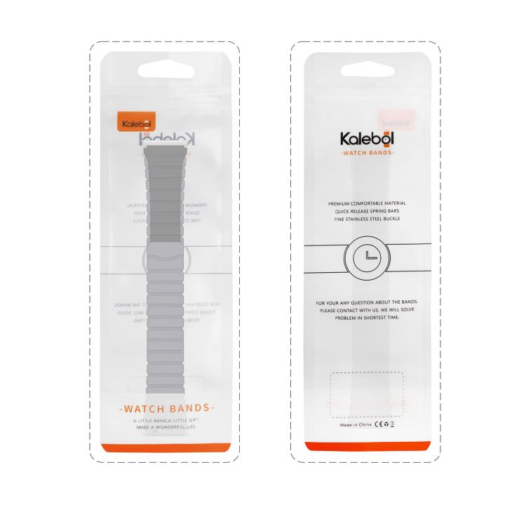 For Apple Watch 42mm / 41mm / 40mm / 38mm Kalebol Magnetic Silicone Strap(Black Grey) - Watch Bands by Kalebol | Online Shopping South Africa | PMC TechLife | Buy Now Pay Later Mobicred