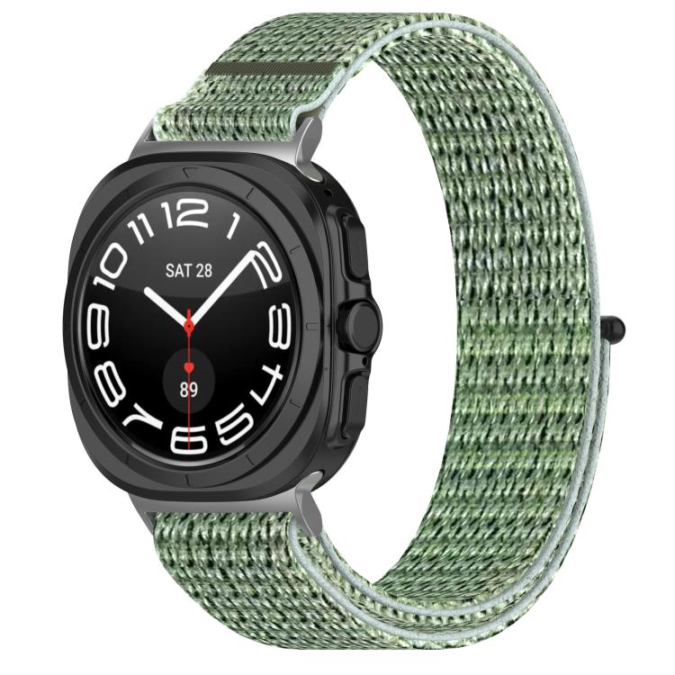 For Samsung Galaxy Watch Ultra 47mm Kalebol Hook and Loop Fastener Nylon Braided Watch Band(Blue Ocean)