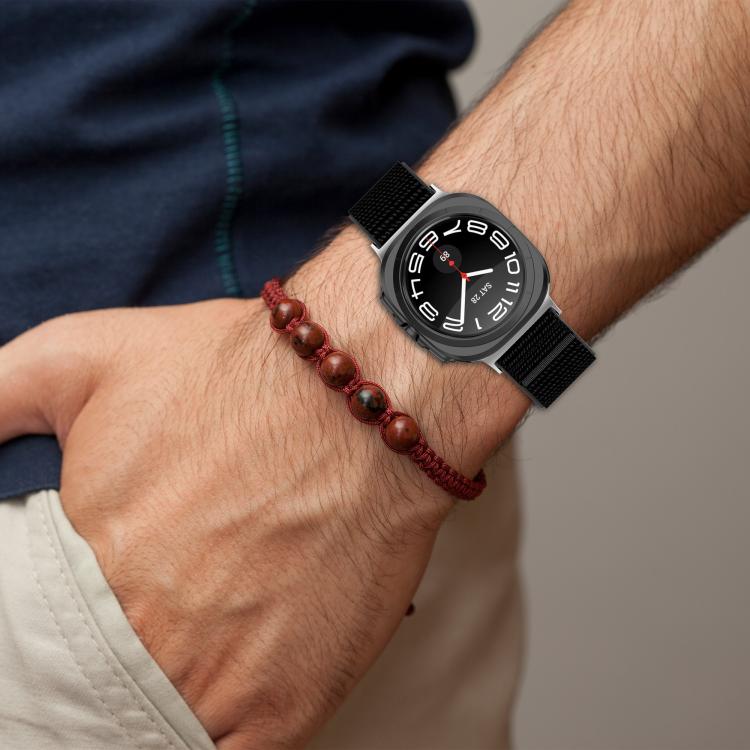 For Samsung Galaxy Watch Ultra 47mm Kalebol Hook and Loop Fastener Nylon Braided Watch Band(Lime Green) - free shipping - PMc TechLife - Order now!