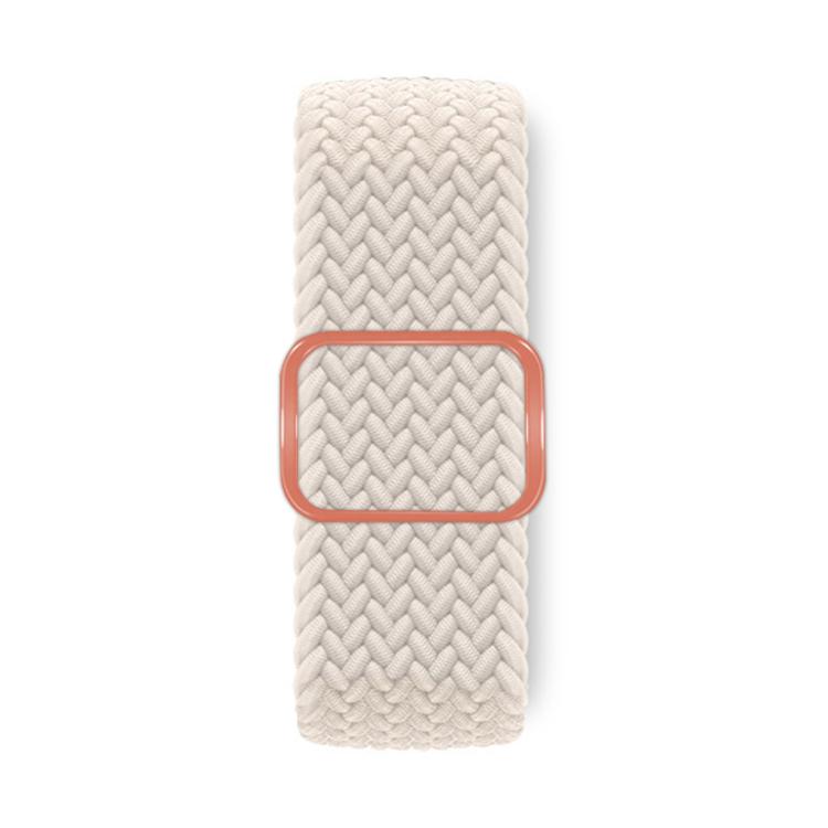 For Apple Watch 42mm / 41mm / 40mm / 38mm Kalebol Eight Buckle Nylon Braided Watch Band(Starlight)