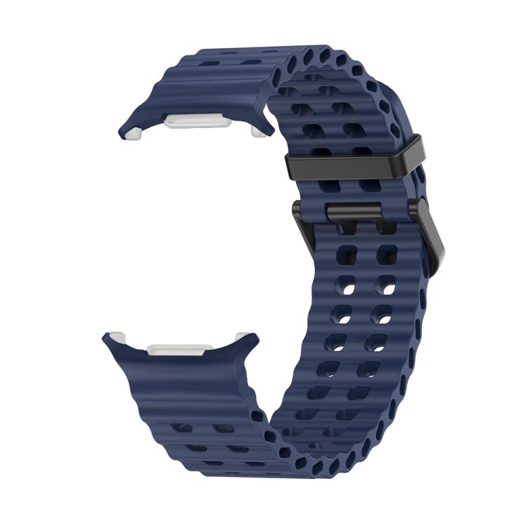 For Samsung Galaxy Watch Ultra 47mm Kalebol Porous Breathable Silicone Watch Band(Blue)