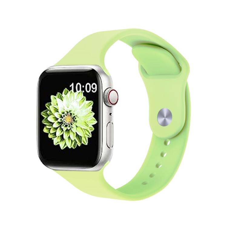 For Apple Watch 46mm / 49mm / 45mm / 44mm Kalebol Reverse Buckle Silicone Watch Band(Green)