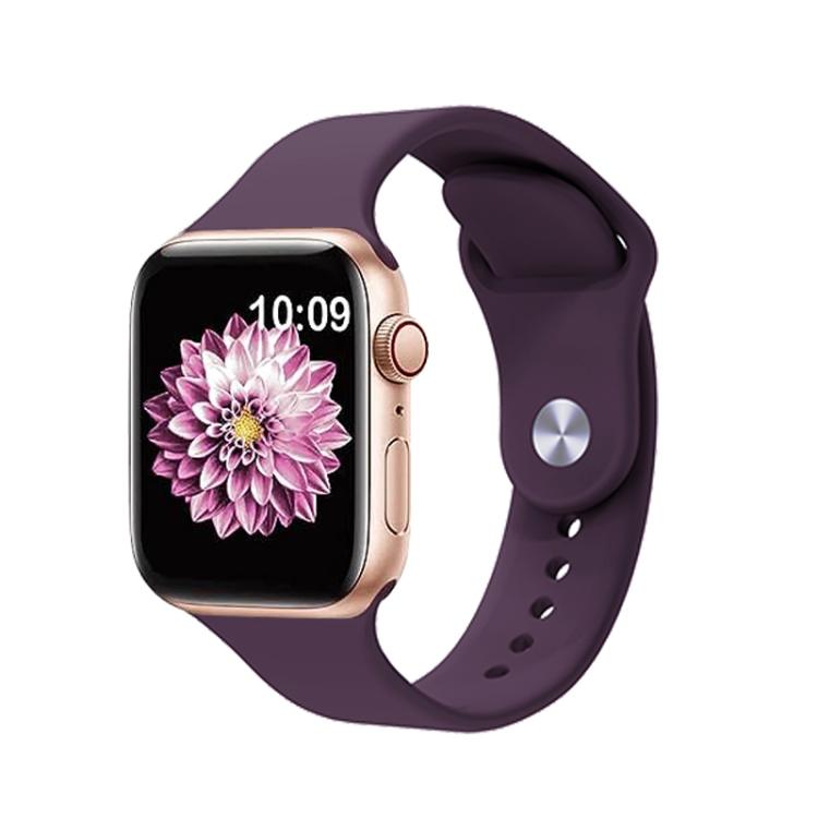 For Apple Watch 46mm / 49mm / 45mm / 44mm Kalebol Reverse Buckle Silicone Watch Band(Violet)