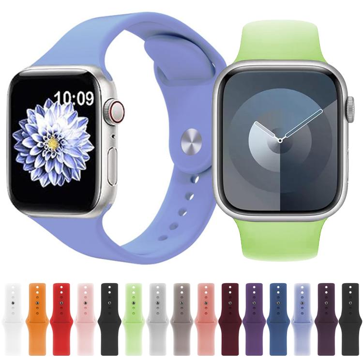 For Apple Watch 42mm / 41mm / 40mm / 38mm Kalebol Reverse Buckle Silicone Watch Band(Watermelon Red)