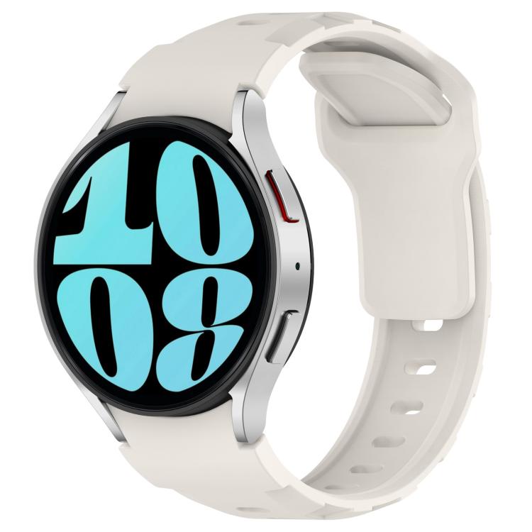 For Samsung Galaxy Watch 5 Pro / 6 / 7 Kalebol Armor Silicone Watch Band(Starlight)