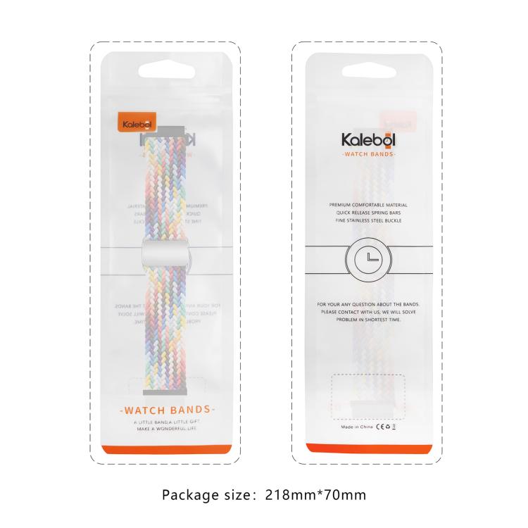 22mm Kalebol Nylon Braided Loop Magnetic Buckle Watch Band(Starlight) - free shipping - PMc TechLife - Order now!