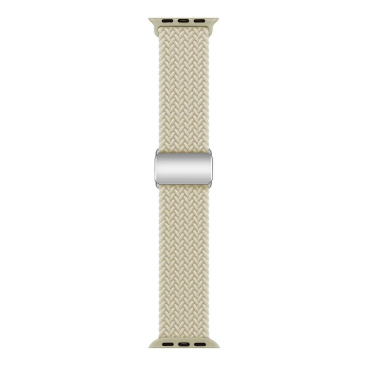 For Apple Watch 42mm / 41mm / 40mm / 38mm Kalebol Nylon Loop Magnetic Buckle Watch Band(Starlight)