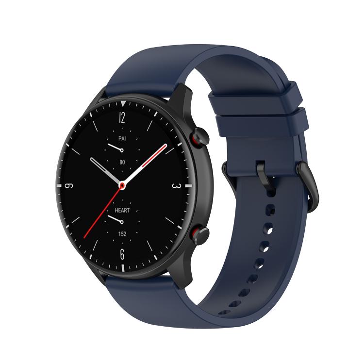 20mm Kalebol Round Tail Silicone Watch Band(Midnight Blue)