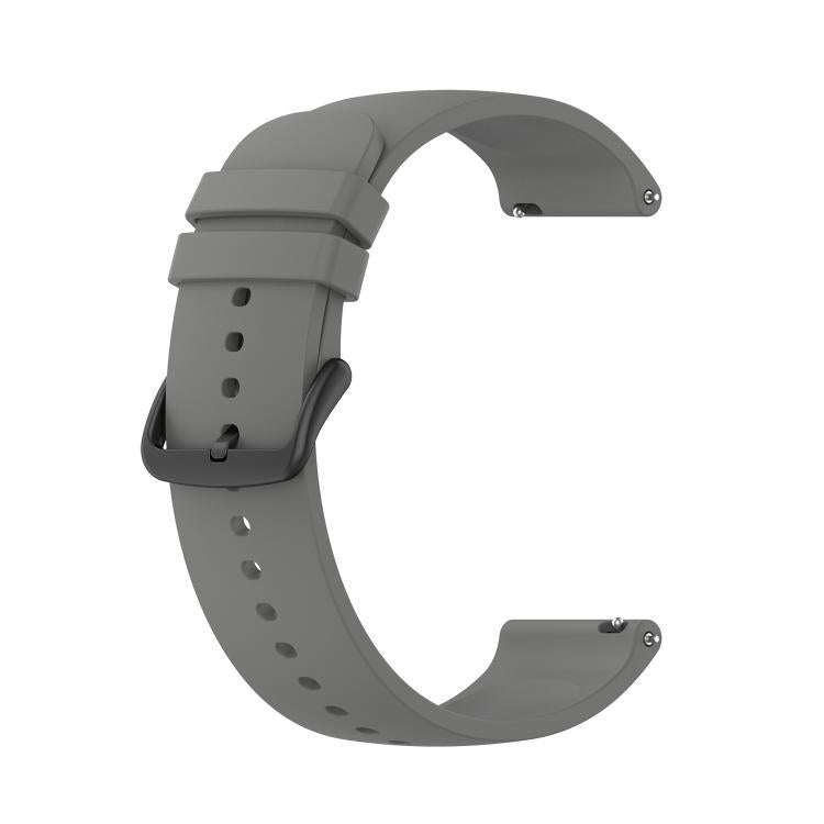22mm Kalebol Round Tail Silicone Watch Band(Dark Grey)