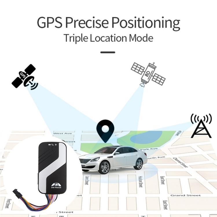 TK403D Car 4G GPS Bluetooth Satellite Locator Tracker, with Remote Control(Black)