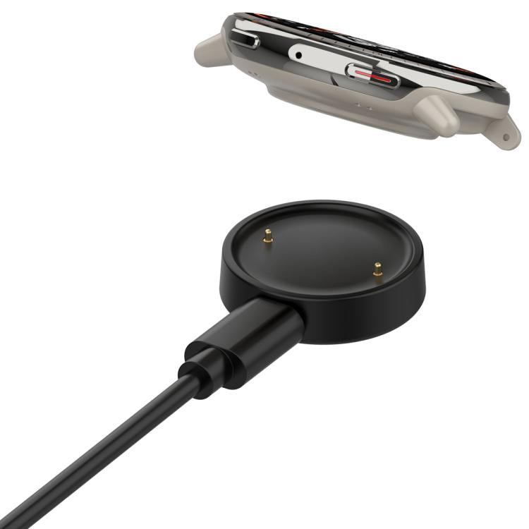 For Amazfit Bip 6 / Active 2 USB-C / Type-C Interface Adapter Split Smart Watch Charging Cable Set, Length: 1m(Black) - Charger by PMC Jewellery | Online Shopping South Africa | PMC Jewellery | Buy Now Pay Later Mobicred