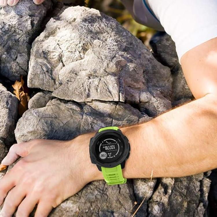 For Garmin QuickFit 20mm Kalebol Ladder Silicone Watch Band(Black) - free shipping - PMc TechLife - Order now!