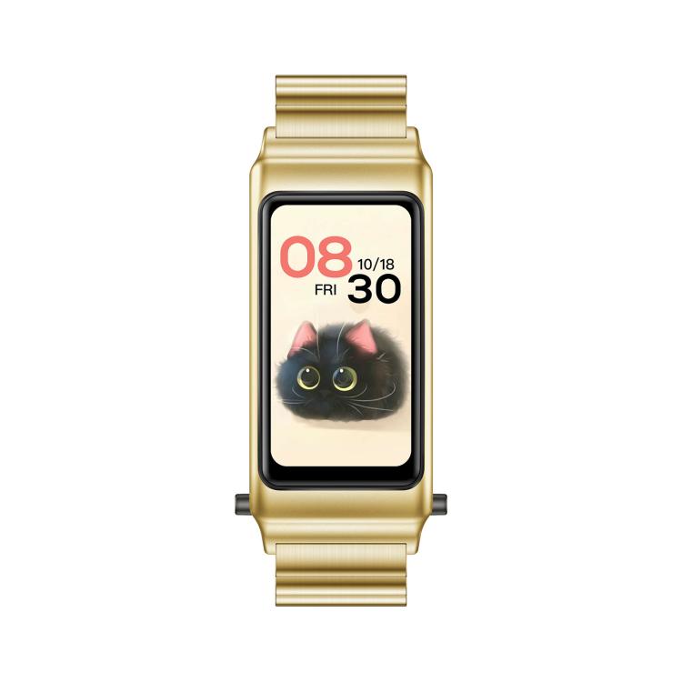 K80 1.57 inch Steel Band IP67 Earphone Detachable Smart Watch, Support Bluetooth Call(Gold)
