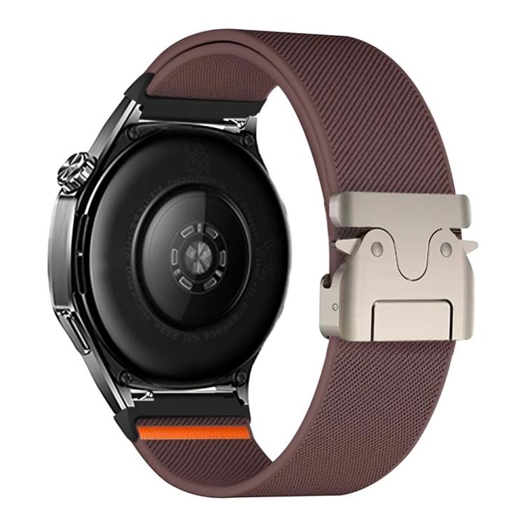 22mm Parachute Buckle Elastic Nylon Watch Band(Smoky Purple)