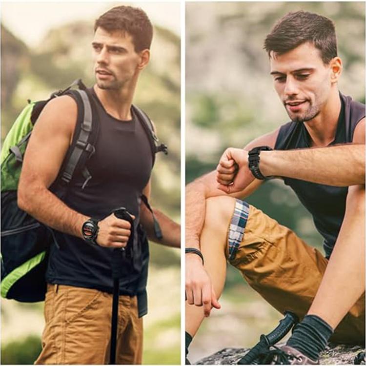 For Garmin QuickFit 22mm Kalebol Ladder Silicone Watch Band(Navy Blue) - free shipping - PMc TechLife - Order now!