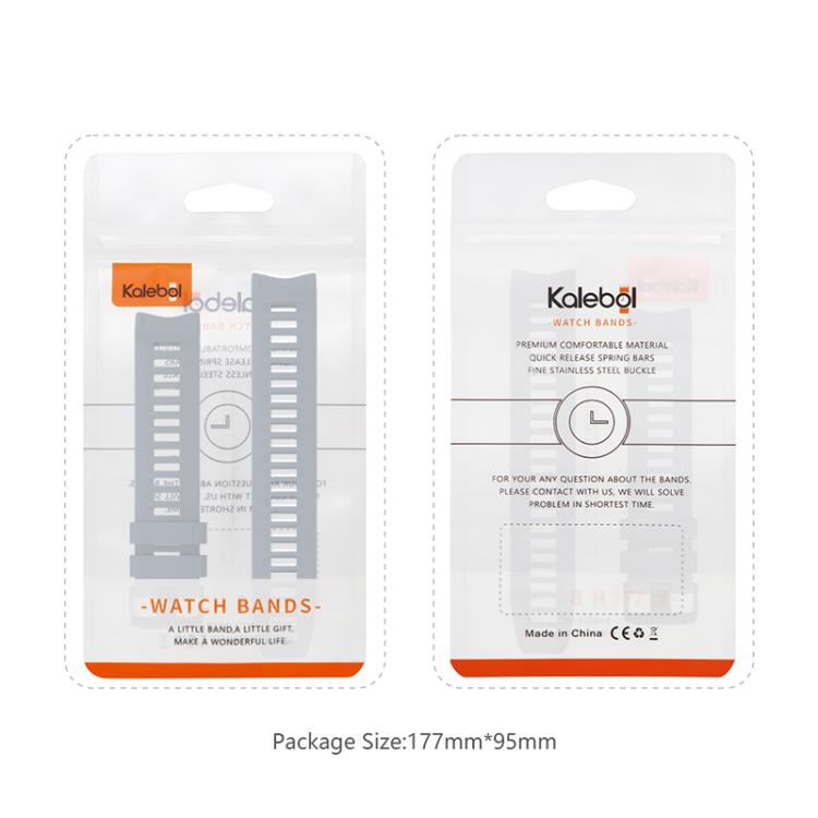 For Garmin Instinct 22mm Kalebol Steel Buckle Silicone Watch Band(Tundra White) - free shipping - PMc TechLife - Order now!