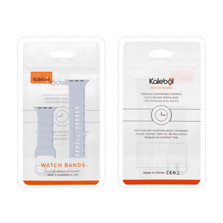 For Apple Watch 42mm / 41mm / 40mm / 38mm Kalebol Ripple Sports Silicone Strap(Pink Sand) - Watch Bands by Kalebol | Online Shopping South Africa | PMC TechLife | Buy Now Pay Later Mobicred