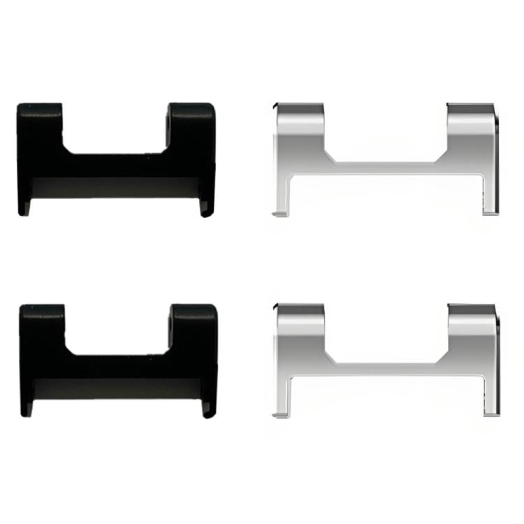 For Amazfit T-Rex 1 Pair Metal Watch Band Connector with Screwdriver(Black)