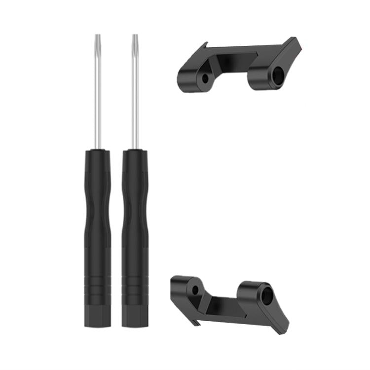 For Amazfit T-Rex 1 Pair Metal Watch Band Connector with Screwdriver(Black) - For Amazfit by PMc TechLife | Online Shopping South Africa | PMc TechLife | Buy Now Pay Later Mobicred