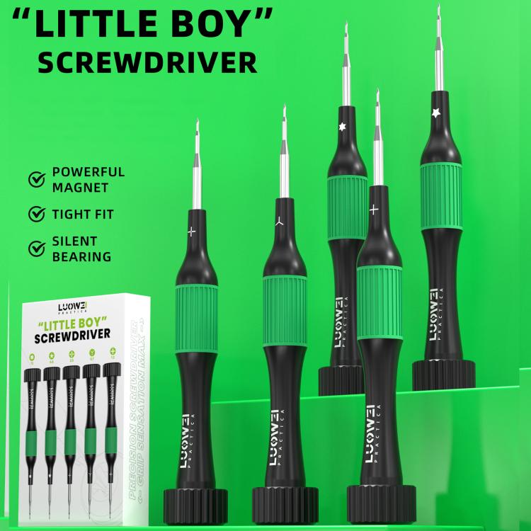 LUOWEI LITTLE BOY Smooth Bearings Alloy Magnetic Screwdriver Set - free shipping - PMC TechLife - Order now!